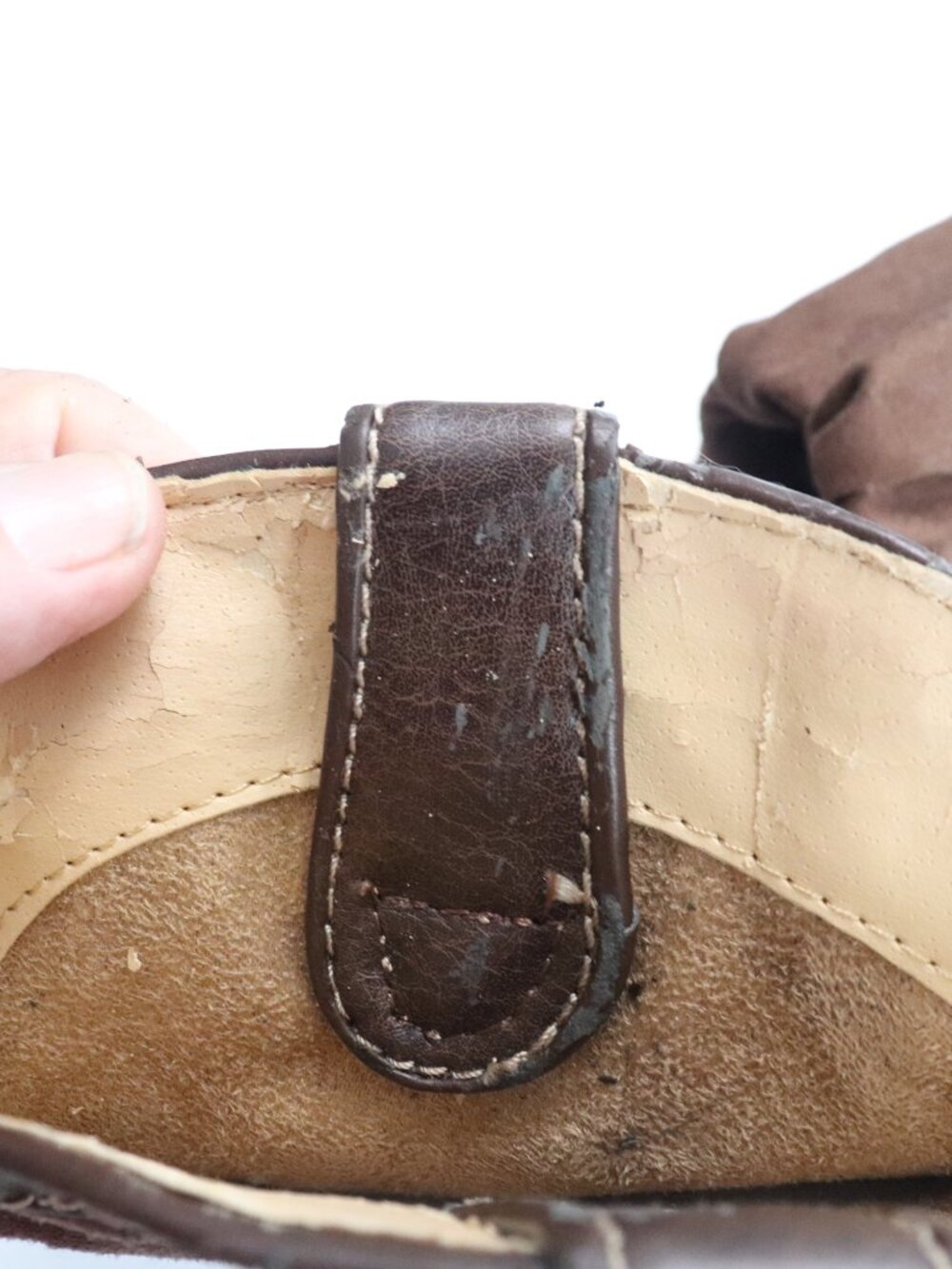 Soda Women's Western Slouchy Boots Size 7.5 with some cracking on the inside - Picture 10 of 11